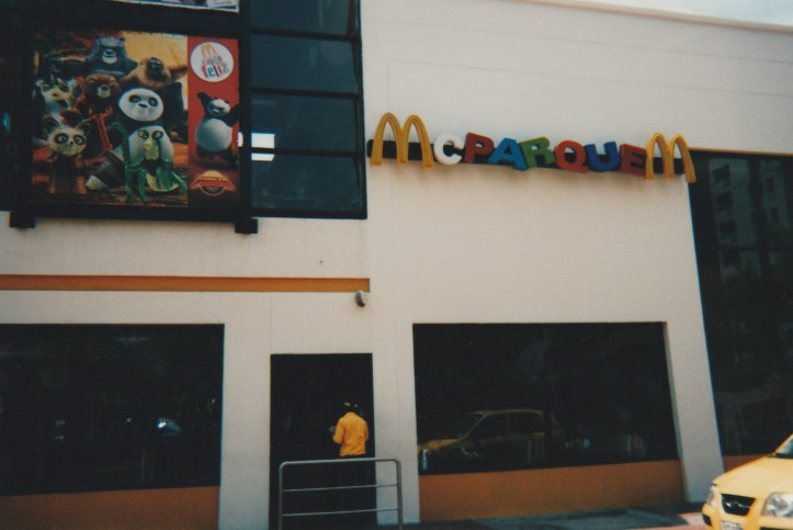 outside Colombian McDonald's restaurant