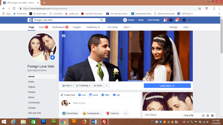 Facebook page