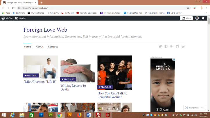 Foreign Love Web website