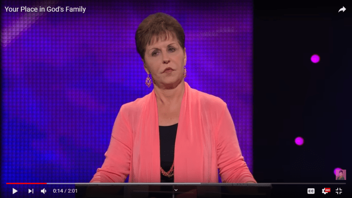 Joyce Meyer preaching about the Bible