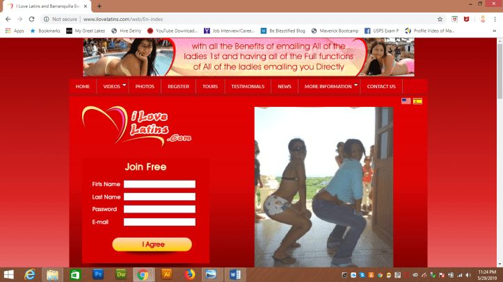 I Love Latins website