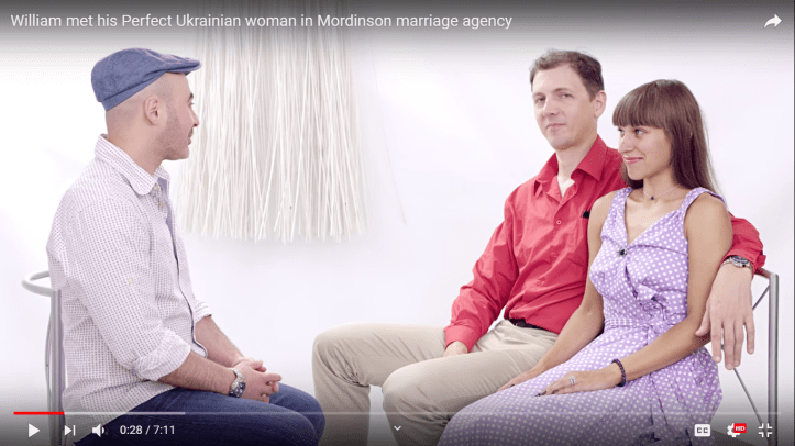 Michael Mordinson interviewing international couple