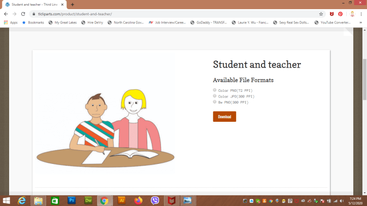 Student and teacher webpage